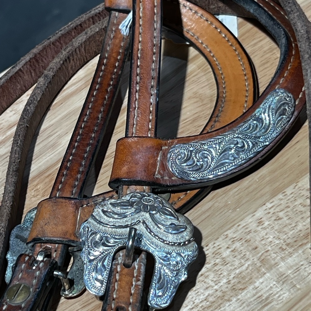 Dale Chavez silver‎ horse bridle and reins - Picture 4 of 6